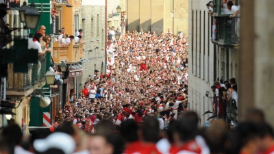 Celebración de San Fermín en Pamplona