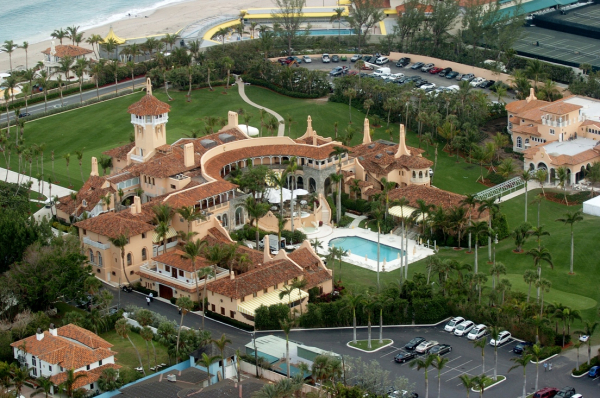 Vista aérea de Mar-a-Lago, la residencia de Donald Trump, en Palm Beach, Florida.