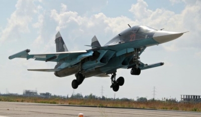 Rusia fortalece su despliegue aéreo en Siria con el envío de otros dos Su-34 a la base de Hamaimim