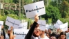 Estudiantes de la Universidad de Pedregal protestan por el secuestro de su compañero.