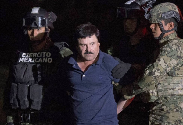Joaquín Guzmán Loera, El Chapo, poco después de su detención en enero pasado.