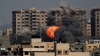 Explosión en un edificio residencial causada por los ataques aéreos israelíes contra la ciudad de Gaza, el 12 de octubre de 2023.