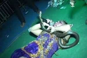 Irma Bule durante una de sus actuaciones.