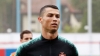 El jugador Cristiano Ronaldo durante un entrenamiento con la selección de Portugal.